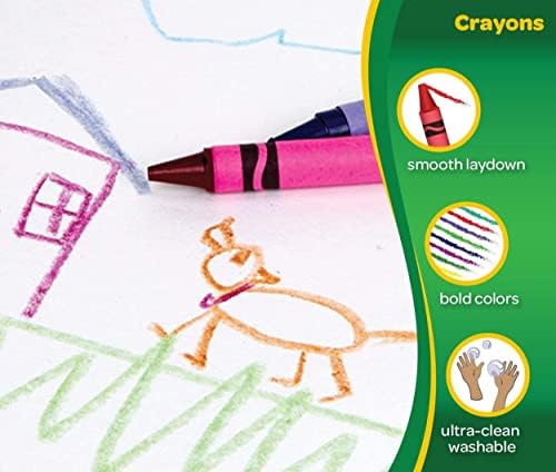 עפרון עפרון רחיץ-2 מארז, עפרונות בתפזורת לילדים ציוד לבית ספר, מתנה לילדים, גילאי 3 + [אמזון בלעדי]